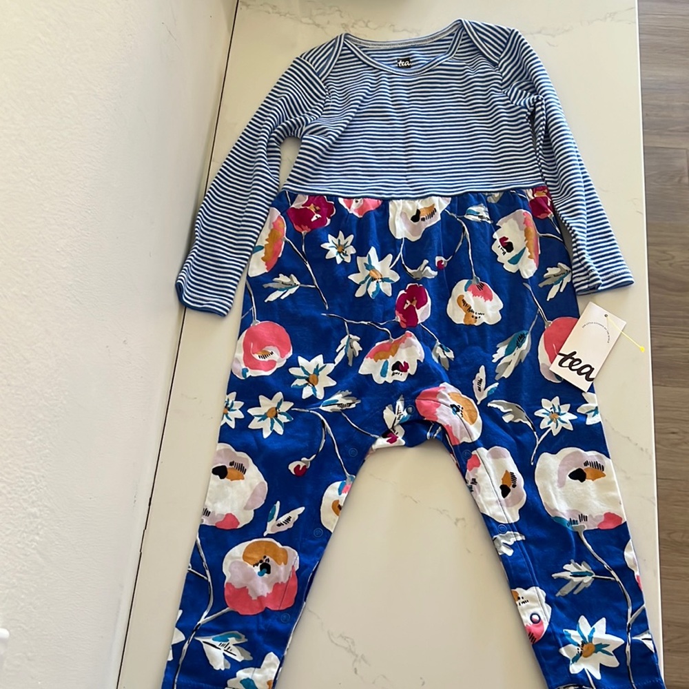 Tea one piece jumpsuit. NWT 12-18 months